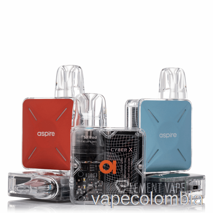 Vape Recargable Aspire Cyber X Pod System Azul Escarcha